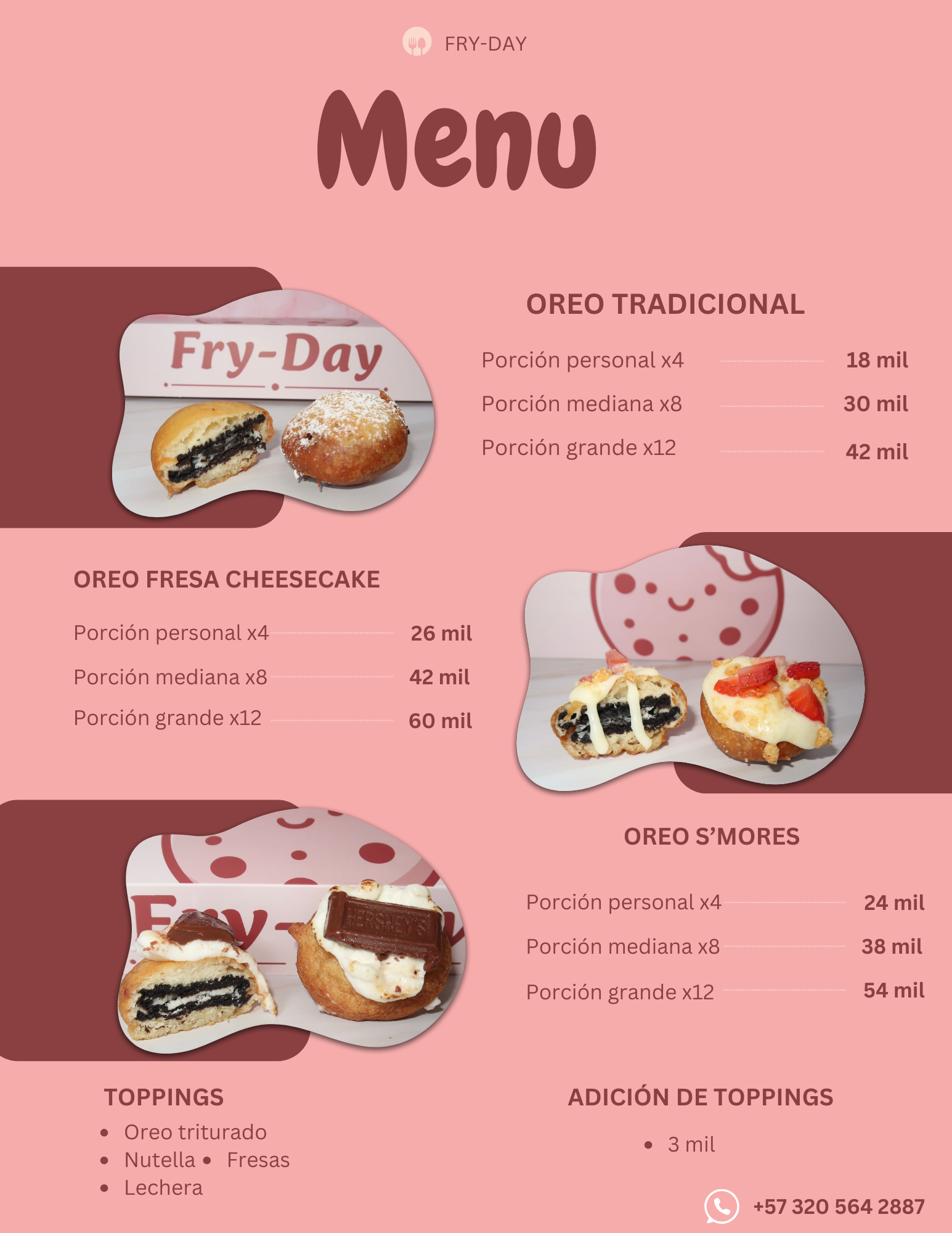 Menú de Fry-Day